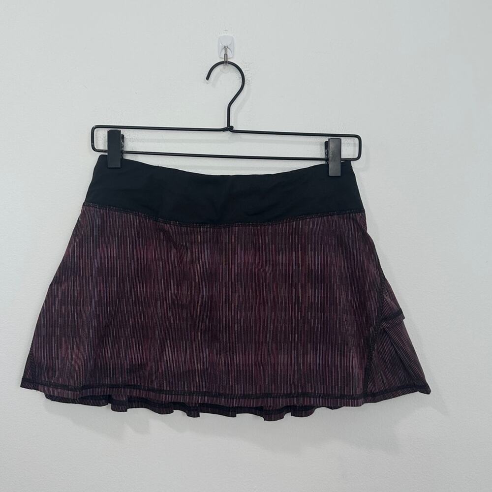 Lululemon Run Pace Setter Skirt Wee Are From Space Black March Multi Black 4 - Picture 2 of 7